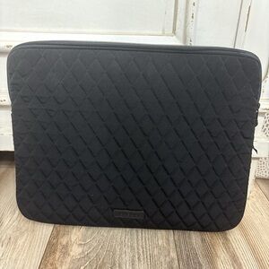 Black Vera Bradley Quilted Laptop Bag